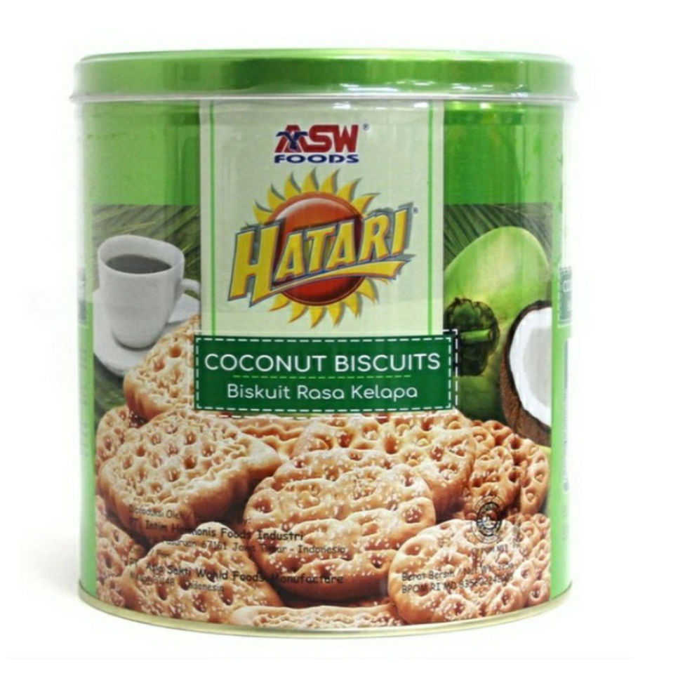 

HATARI Biskuit Kaleng Toples Coconut Rasa Kelapa 325gr