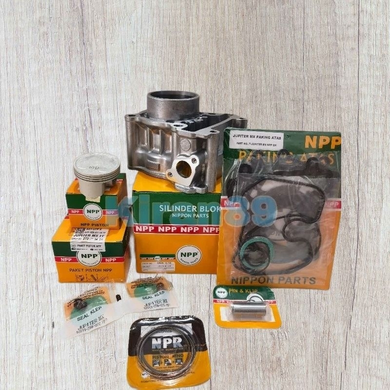 BLOK SEHER SILINDER JUPITER MX OLD+PISTON KIT+SEAL KLEP+TOPSET JUPITER MX LAMA /JUPITER MX NEW NPP