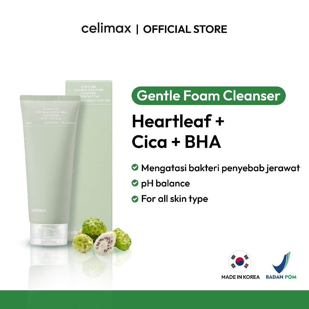 Celimax Ji Woo Gae Cica BHA Acne Foam Cleansing 150ml