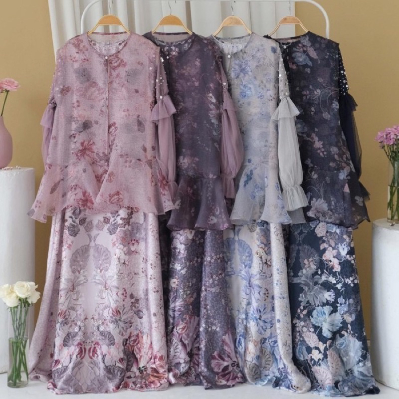 Diskon Vanilla Hijab Irish Dress Dove XXL New