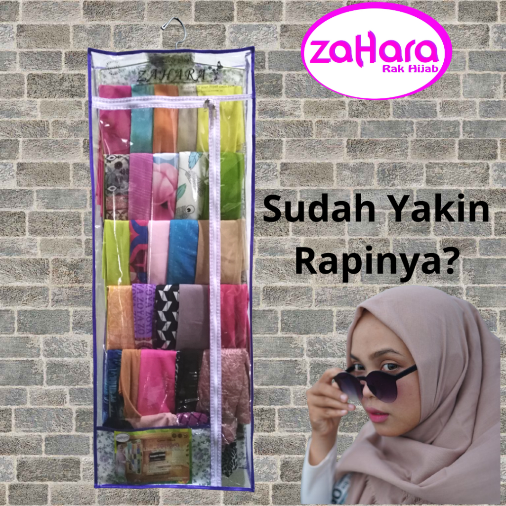 rak jilbab gantung tertutup