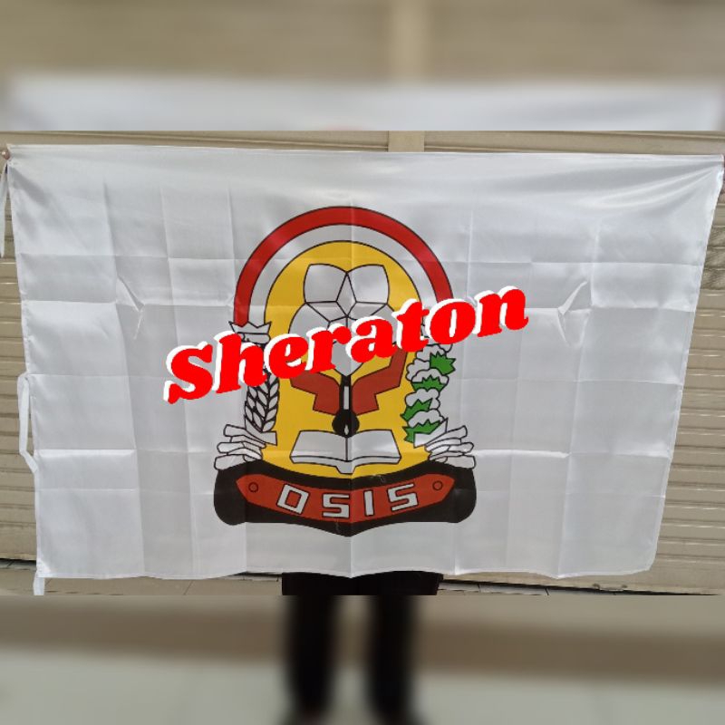 

bendera logo bendera OSIS SMP uk. 90cm x 135cm