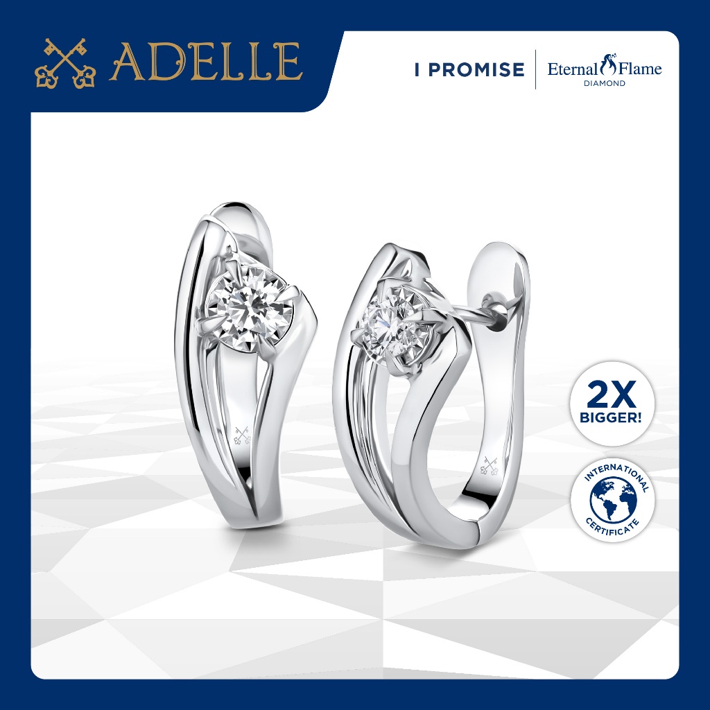 Adelle Jewellery - Avena Earrings - Anting Emas Berlian