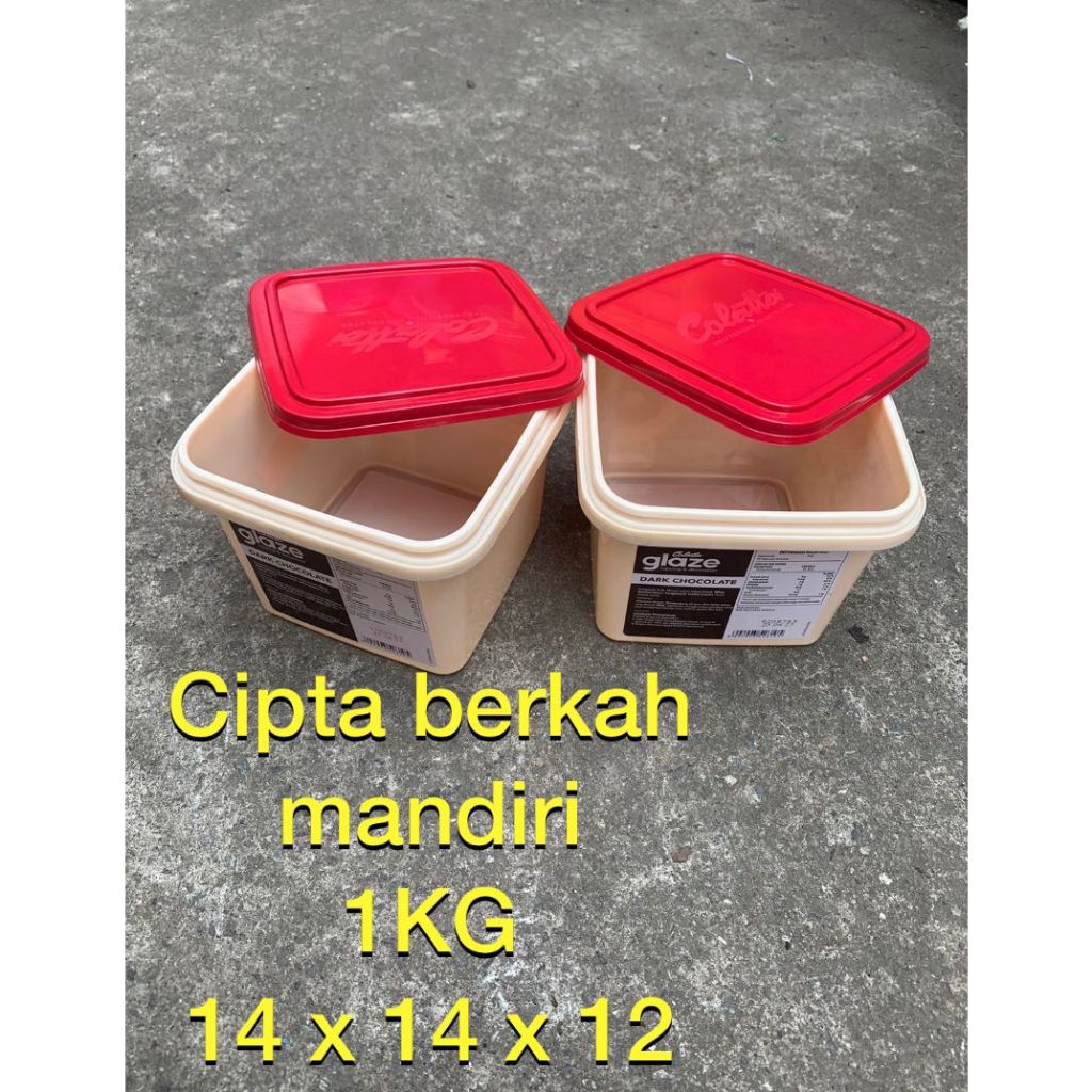 Ember bekas selai 1kg kotak Ember plastik bekas 1kg kotak