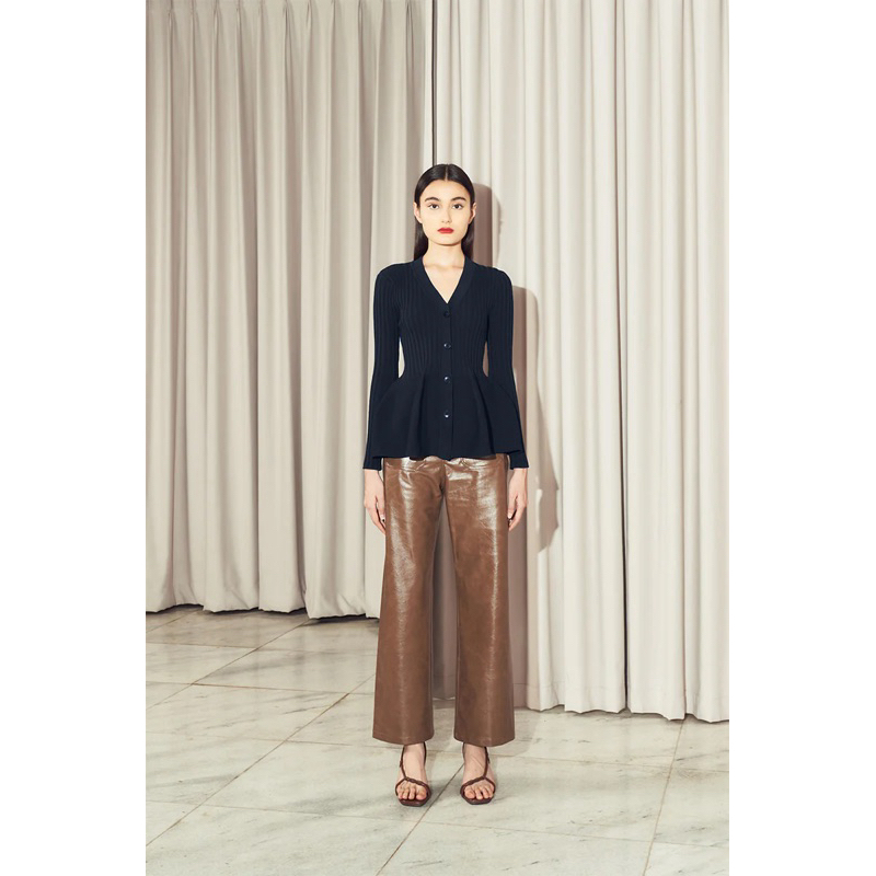 Amore Knit Cardigan Mona Blazer Red Rohe Blanca Esther Ruffle Sully Carli Grego Leather Blazer Sabin