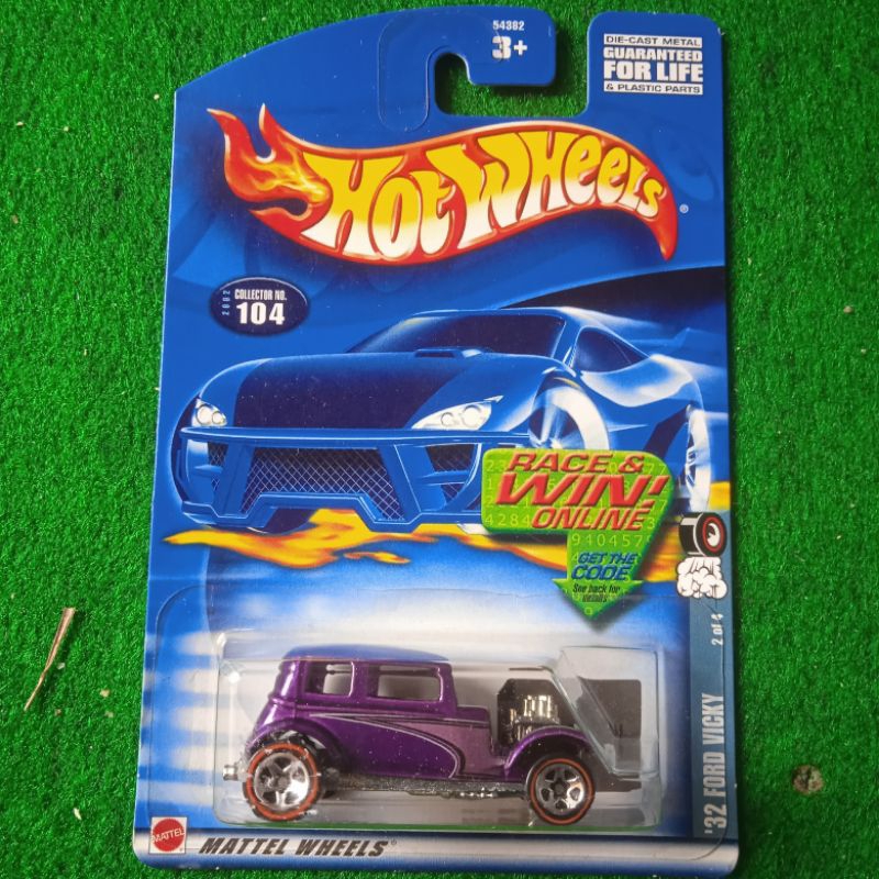 hot wheels hotwheels 32 Ford vicky 1932 base besi ungu redlines red