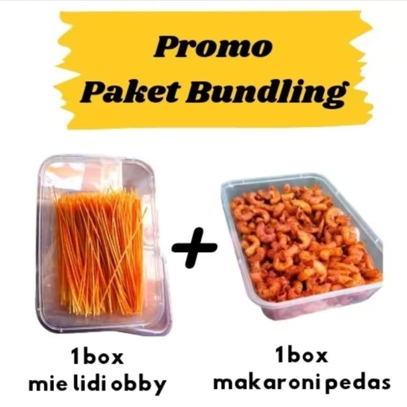 

Mie Lidi Obby - Promo Bundling 1Box Mie Lidi Obby 1 Box Makaroni