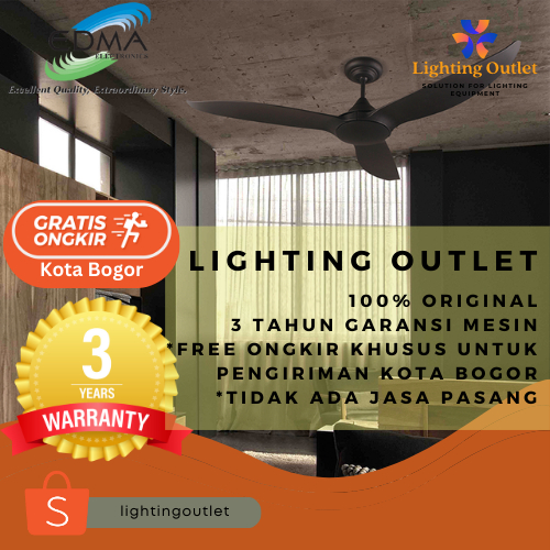 Kipas Angin Gantung Plafon MT Edma 60" Regatta Remote Control
