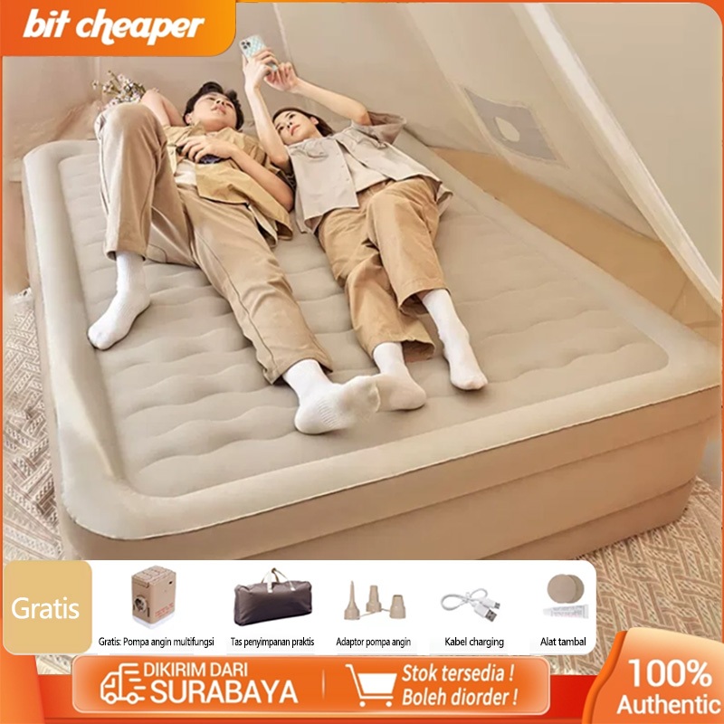 【COD】200*180*25 Kasur sofa tiup/pompa pengisian listrik kasur besar/kasur berkemah portabel besar/ka