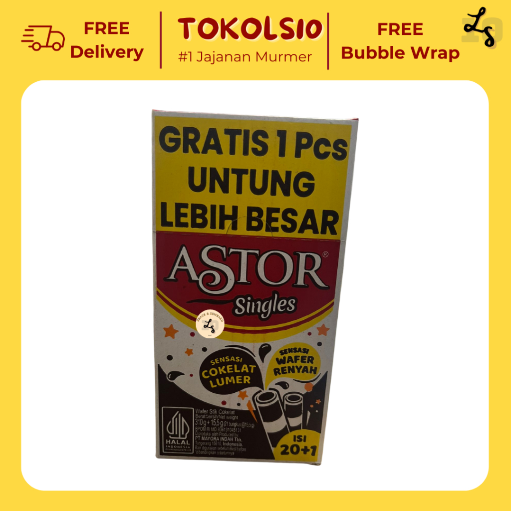 

Astor Singles Mayora 1 Pack Isi 20 pcs @15.5 gr
