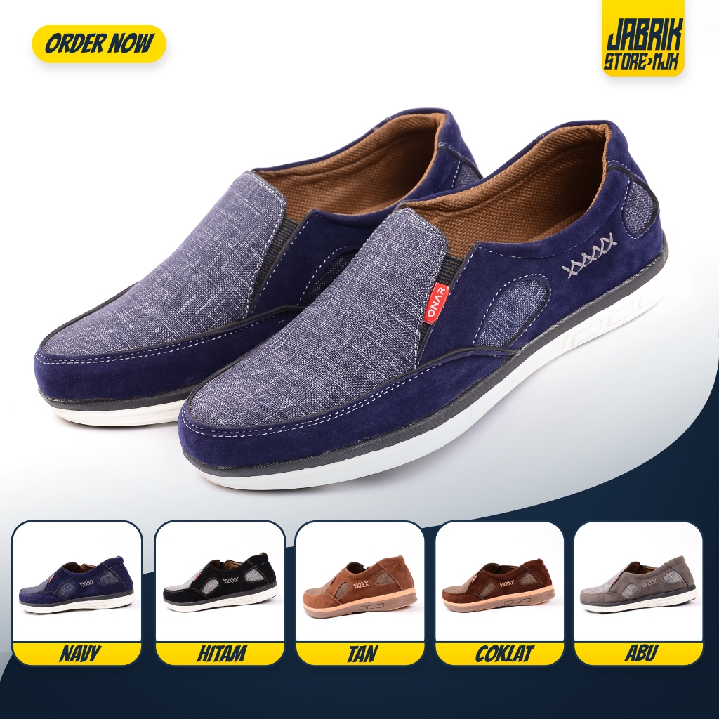 Sepatu Pria casual ORI IMPORT Casual Kulit Kerja Kantor Santai Pesta Fashion Pria