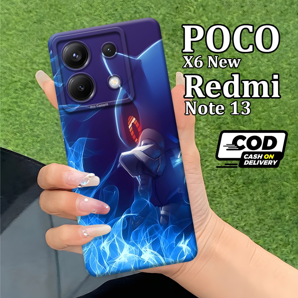 Softcase Xiaomi Redmi Note 13 5G & POCO X6 Terbaru {PAR33} - Fashion Case Sonic Si Cepat - Softcase 