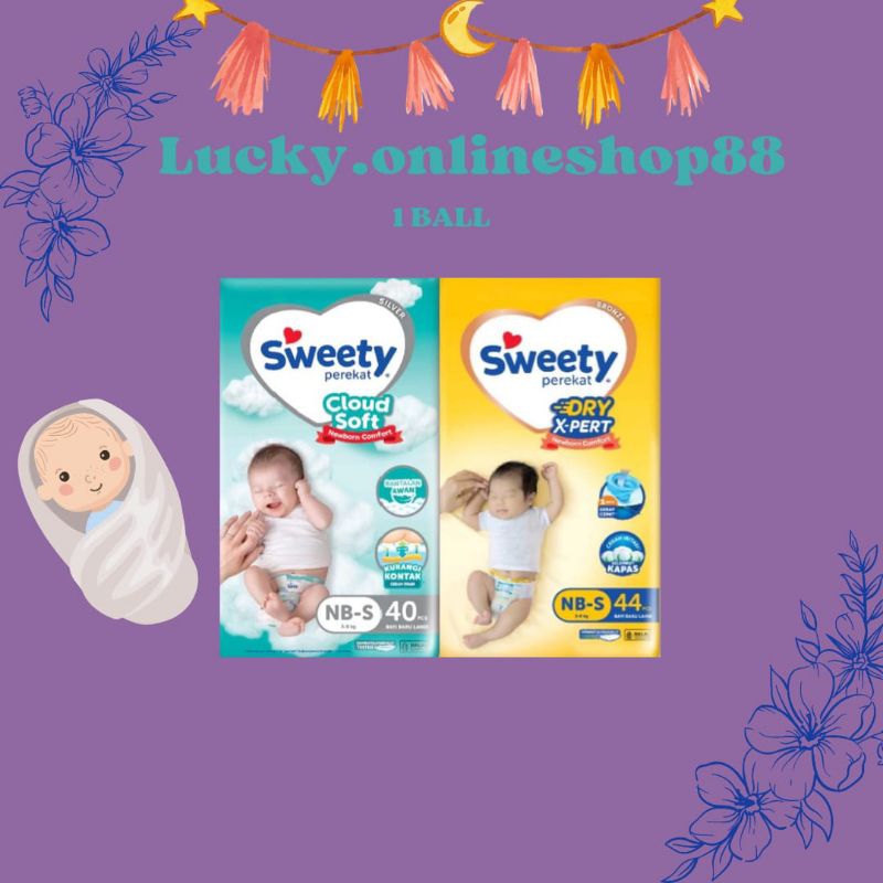 PAMPERS SWEETY PEREKAT NEWBORN COMFORT DRY X-PERT NB-S 44l SWEETY PEREKAT CLOUD SOFT NB-S 40