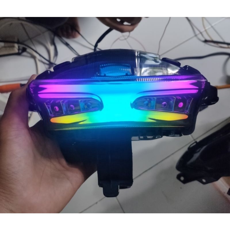 Stoplamp 3in1 Yamaha Aerox Old merk Shark Power