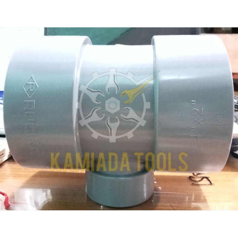 TEE SOCKET 4" X  2"/ TEE PVC 4X2/ PIPA T 4" X 2" RUCIKA