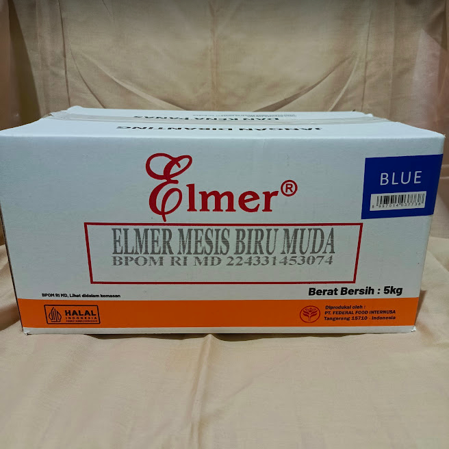 

Meses Biru Elmer 1 kg 500 gram 250 gram 100 gram Repack