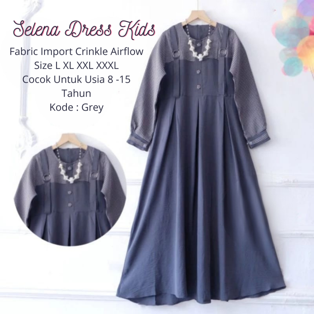 Gamis Anak Syari Terlaris Gamis Anak Perempuan Mewah Syar'i Premium Keren Best Seller Trendy Favorit