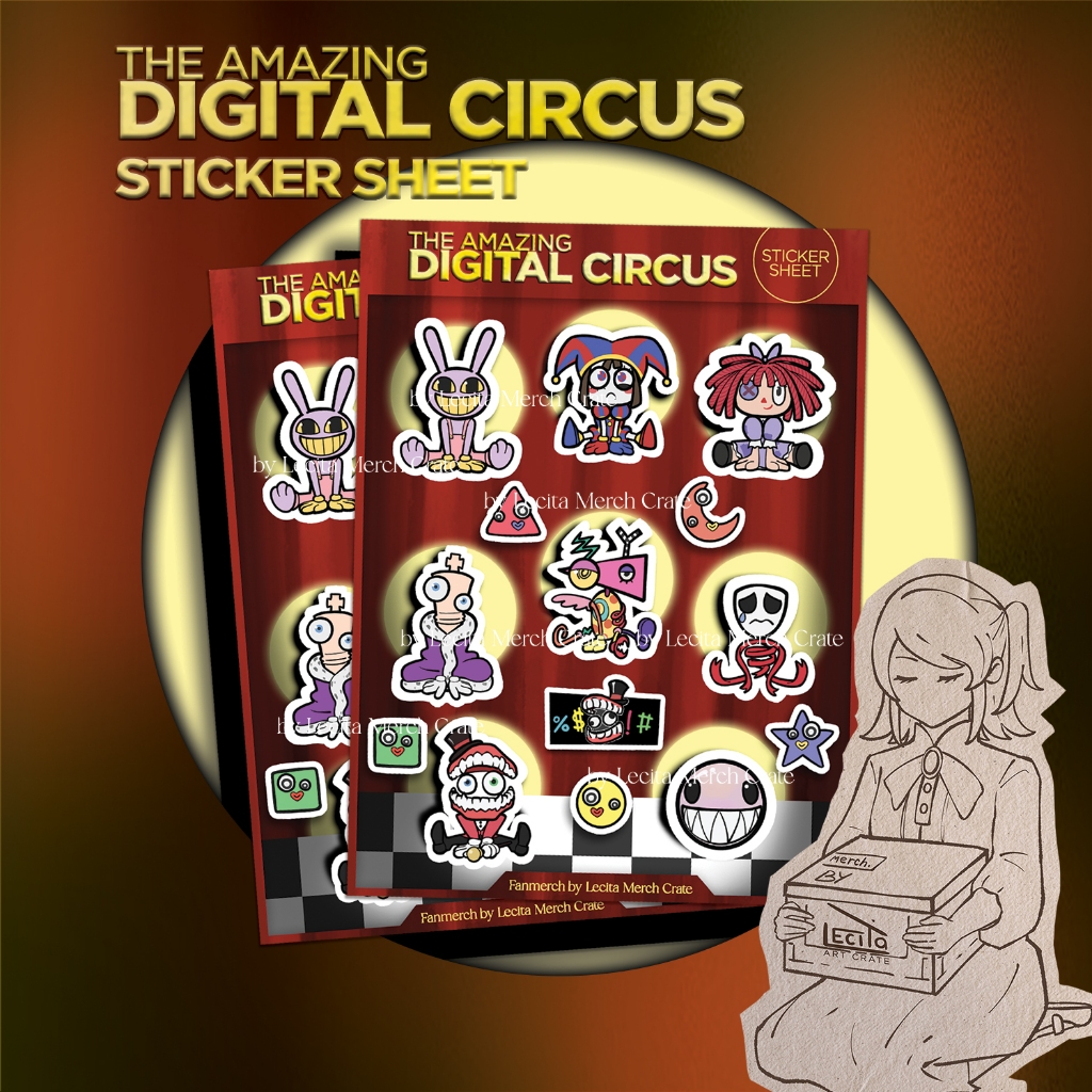 

The Amazing Digital Circus Sticker Sheet | Stiker Kiss Cut