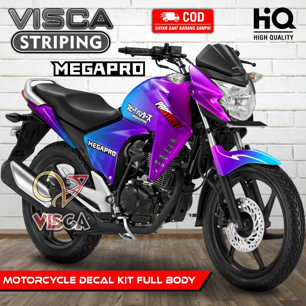 Decal Megapro New Full Body - Stiker Megapro New - Dekal Megapro New Full Body - Striping Megapro Ne