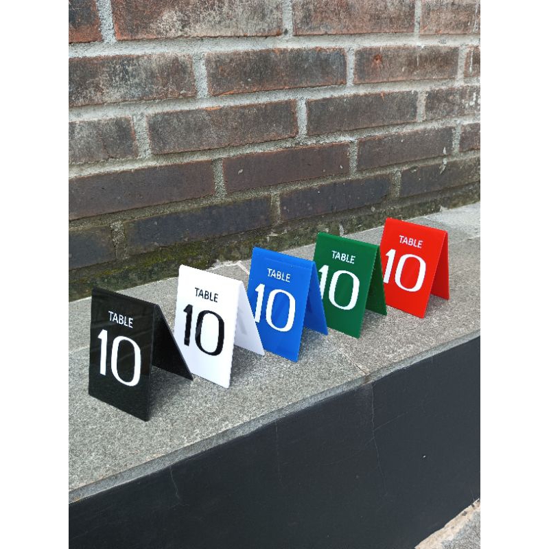 nomor meja akrilik / nomor meja murah / nomor meja cafe/ nomor meja
