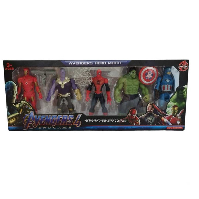 Mainan Robot Superhero Avengers 5 Pcs / Avengers Endgame Robot Besar 2165