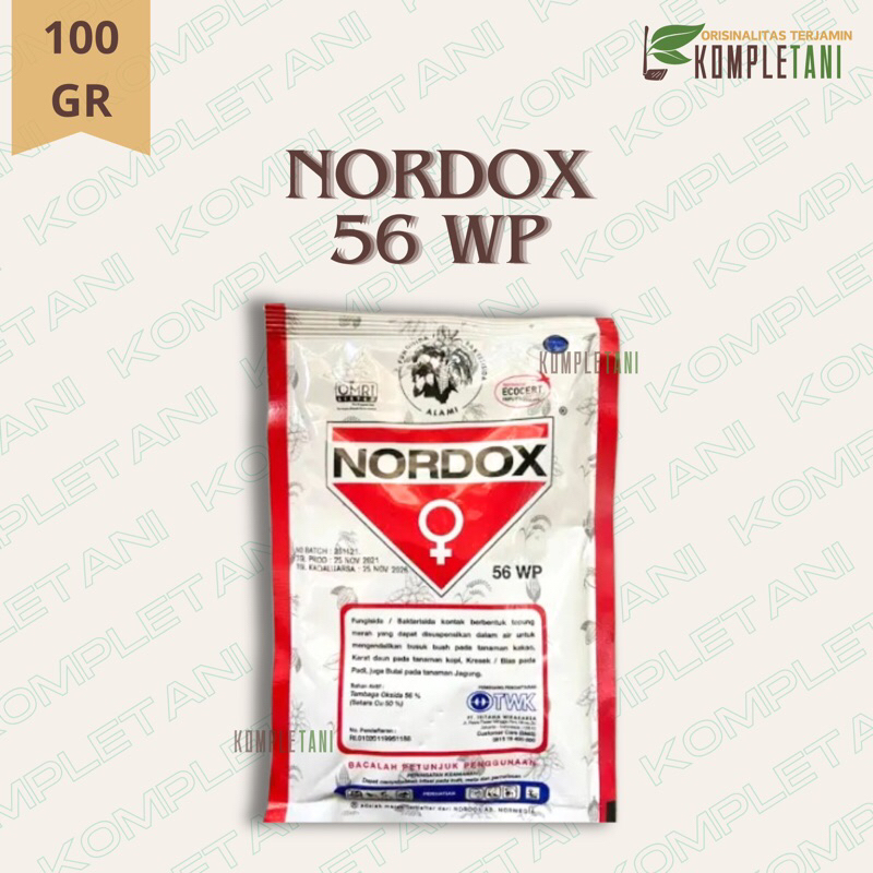 [Fungisida/Bakterisida] Nordox 56 WP - Tembaga Oksida 56% - Pengendali Penyakit Pada Tanaman Kakao, Kopi, Padi, dan Jagung