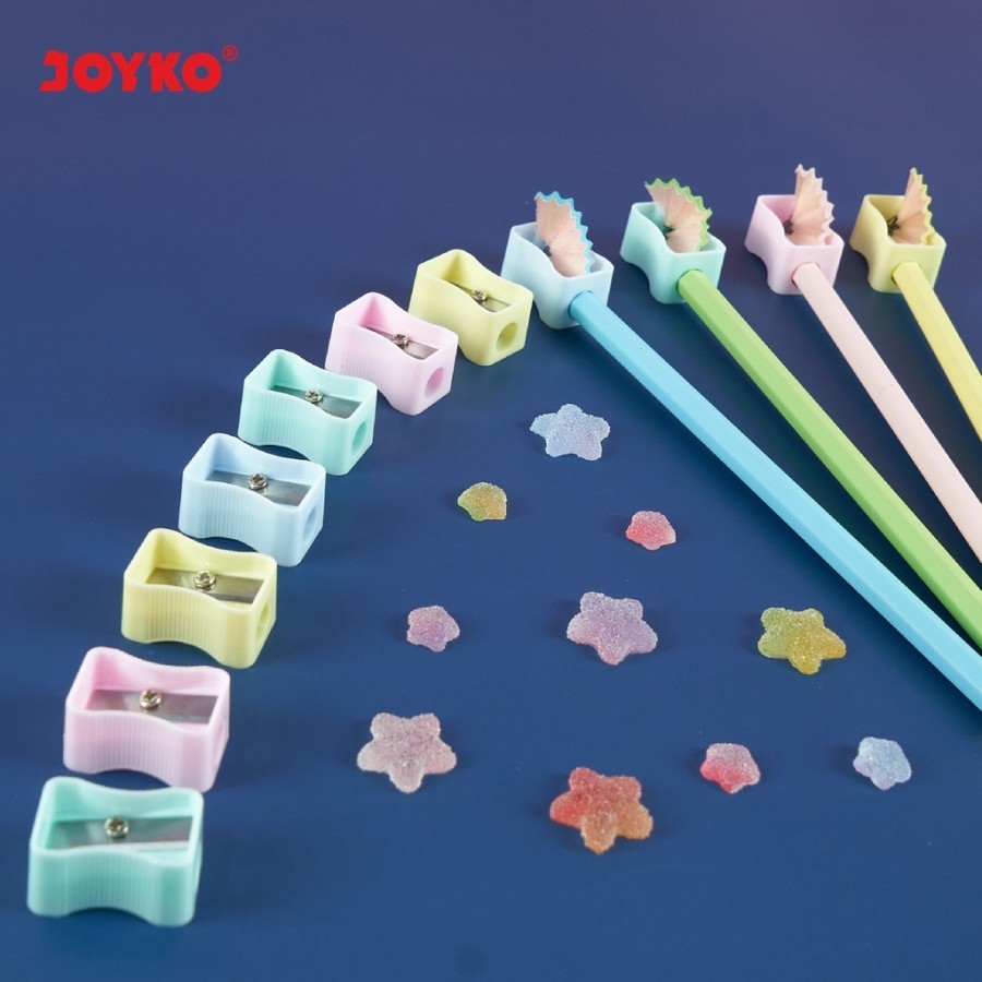 

JOYKO Mini Pencil Sharpener / Serutan Pensil Pastel Color SP-362P