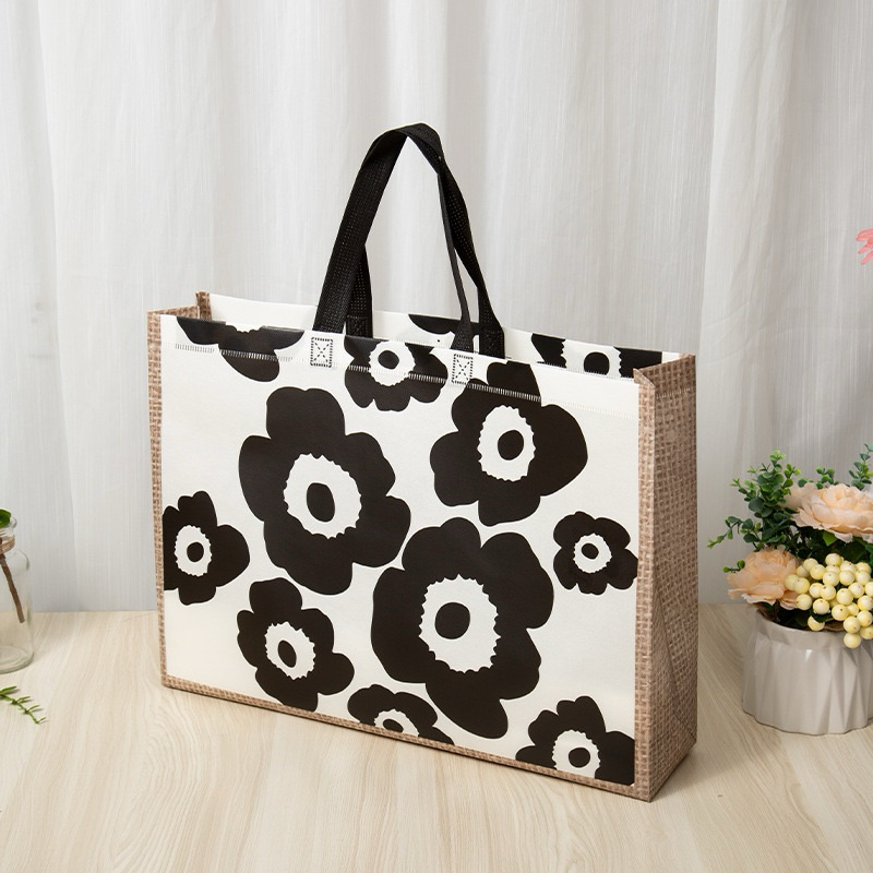 

TAS BELANJA BAHAN SPUNBOND MOTIF BUNGA | TAS HAMPERS TAS NON WOVEN | TAS GOODIE BAG MOTIF