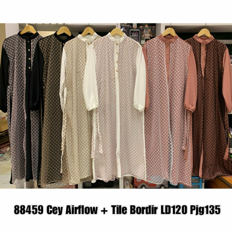 Gamis Polos Airflow Tile LD 120 cm