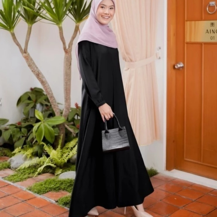(BISA COD) GAMIS TUNIK BASIC POLOS/GAMIS ABAYA