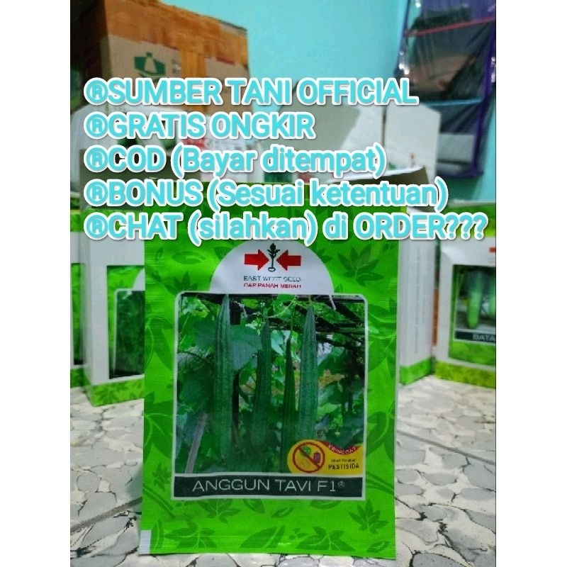 

Benih Anggun Tavi F1 75 (Mudah Merambat, Pembuahan mudah, Tahan Virus) butir Expayed. 2026 (Terbaru) Cap Panah Merah, Original 100 %