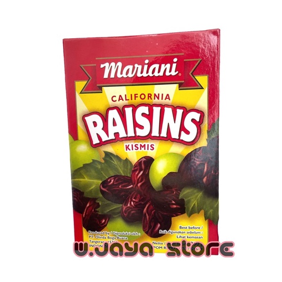 

Terkini Mariani alifrnia Raisins Kismis 33