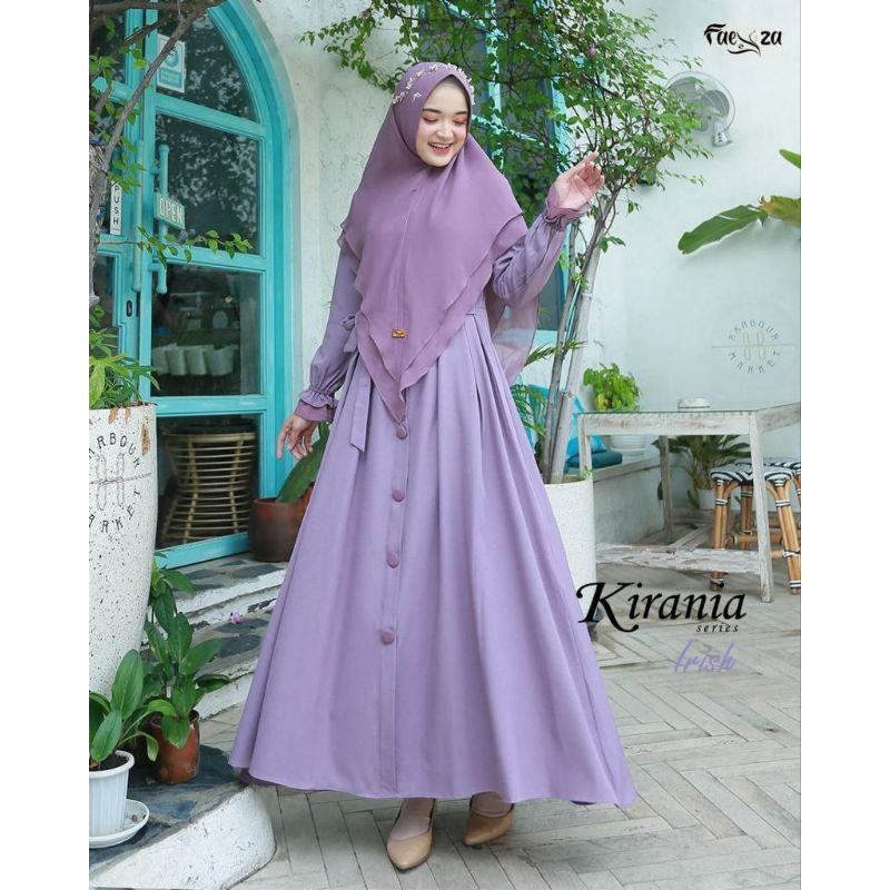 Gamis set Kirania Khimar original by Faeyza