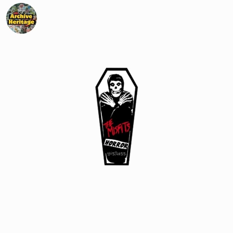 

sticker band Misfits horror business logo punk rock danzig stiker