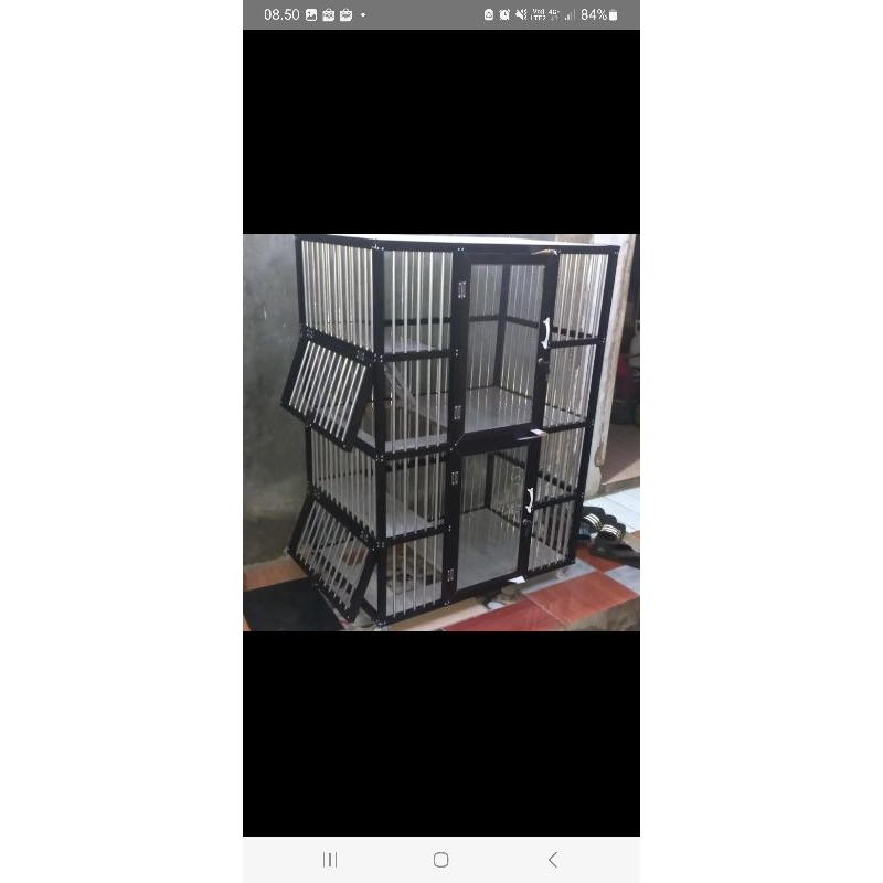 KANDANG  KUCING 2 KAMAR