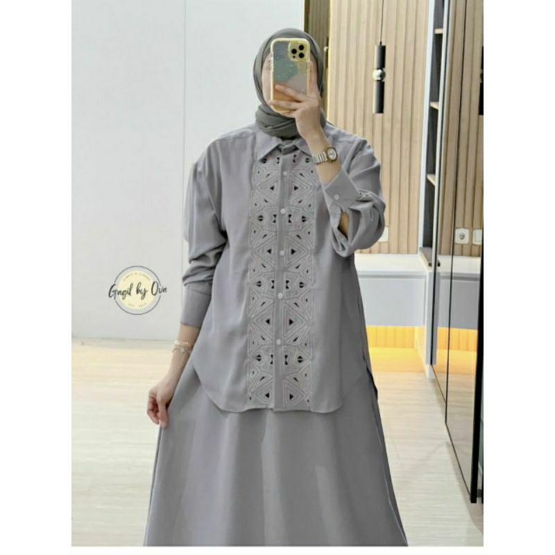 Setelan Rok Bordir Set Rok ZOYYA PREMIUM by Gagil Original