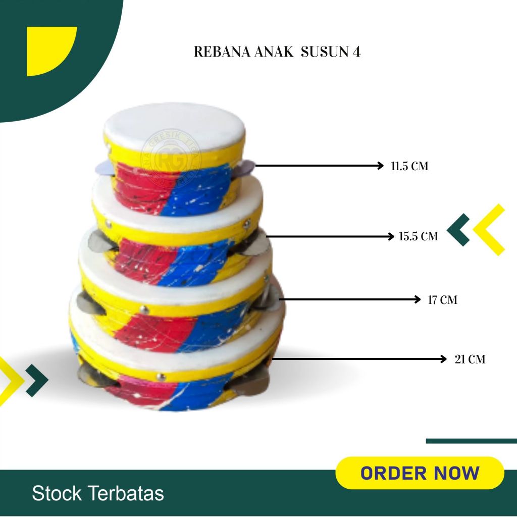 Rebana Hadroh Anak Kualitas Super Cocok buat Anak TK