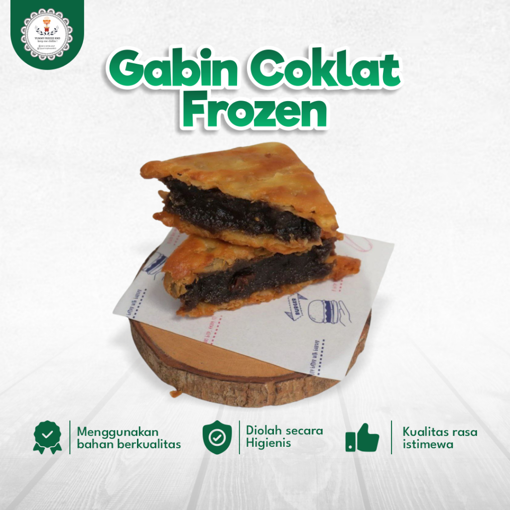 

Gabin Fla Coklat Frozen Food Manis Isi 8 Pcs Homemade Lezat Tanpa Pengawet Berkualitas