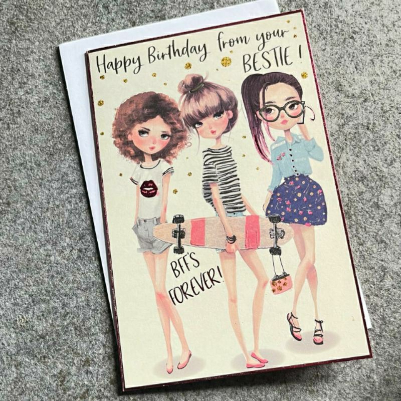 Happy Birthday Card ( bestie )