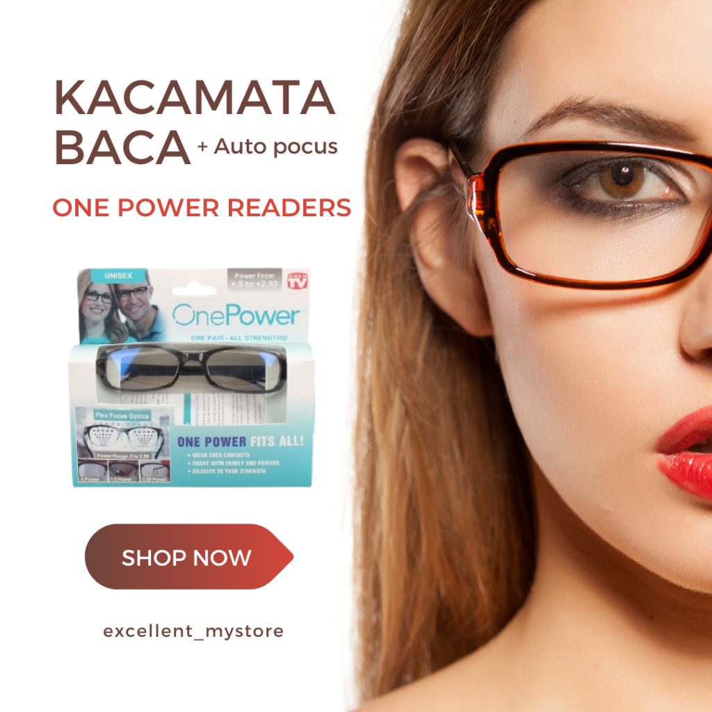 TERLARIS Kaca Mata One Power Original 3in1 Kacamata Kesehatan Auto Focus Baca Plus Pria dan Wanita