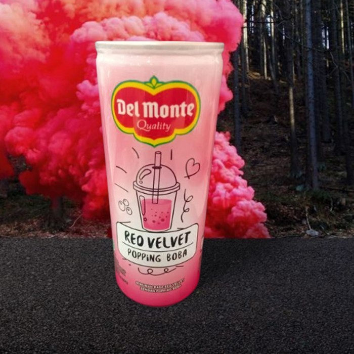 

Ready To Drink Delmonte Red Velvet Popping Boba 240 ml