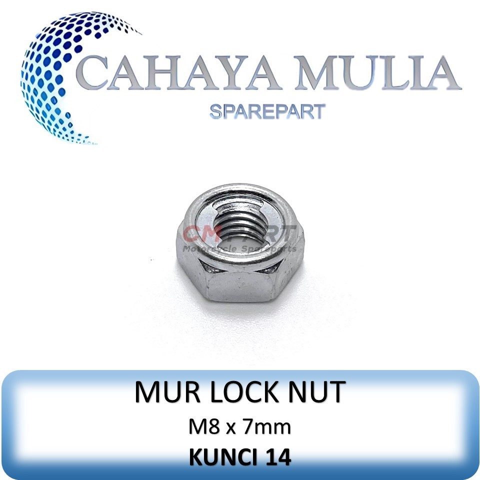 Mur Lock Nut m8 kunci 14