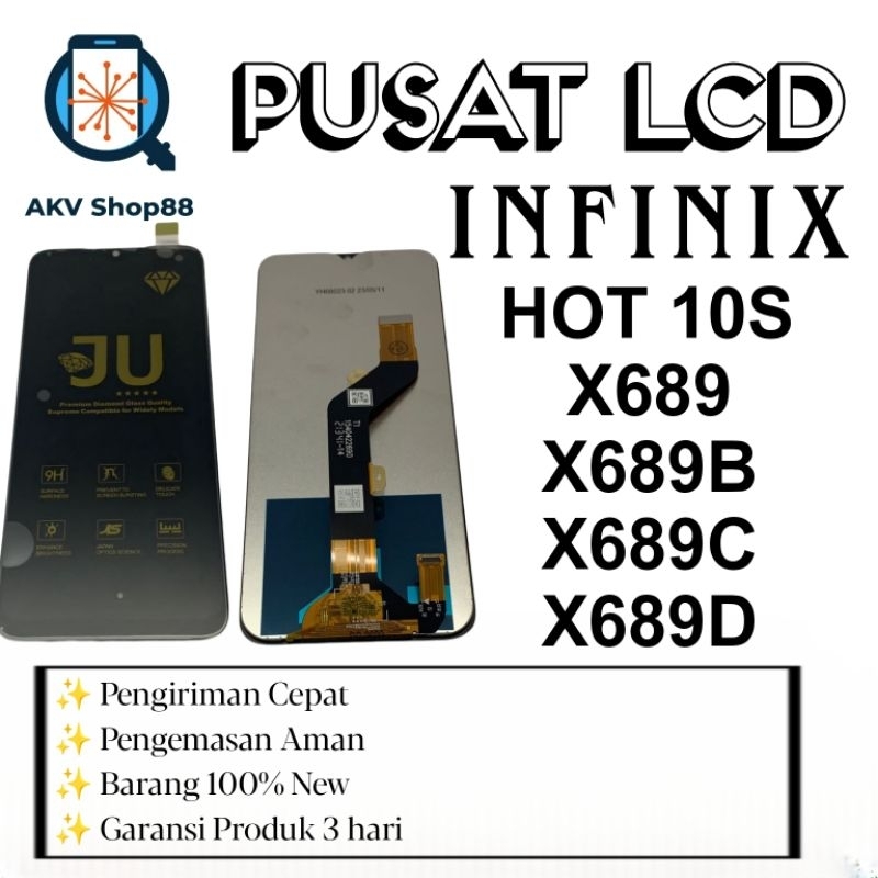 LCD Touchscreen Infinix Hot 10S X689 X689B X689C X689D Fullset INCELL