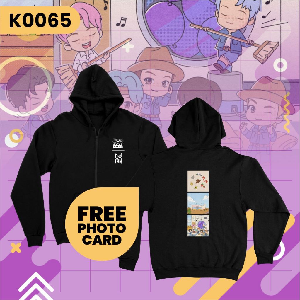 K0065 Jaket Sweater Hoodie TinyTan Magic Laundry Toy Story Free Photocard