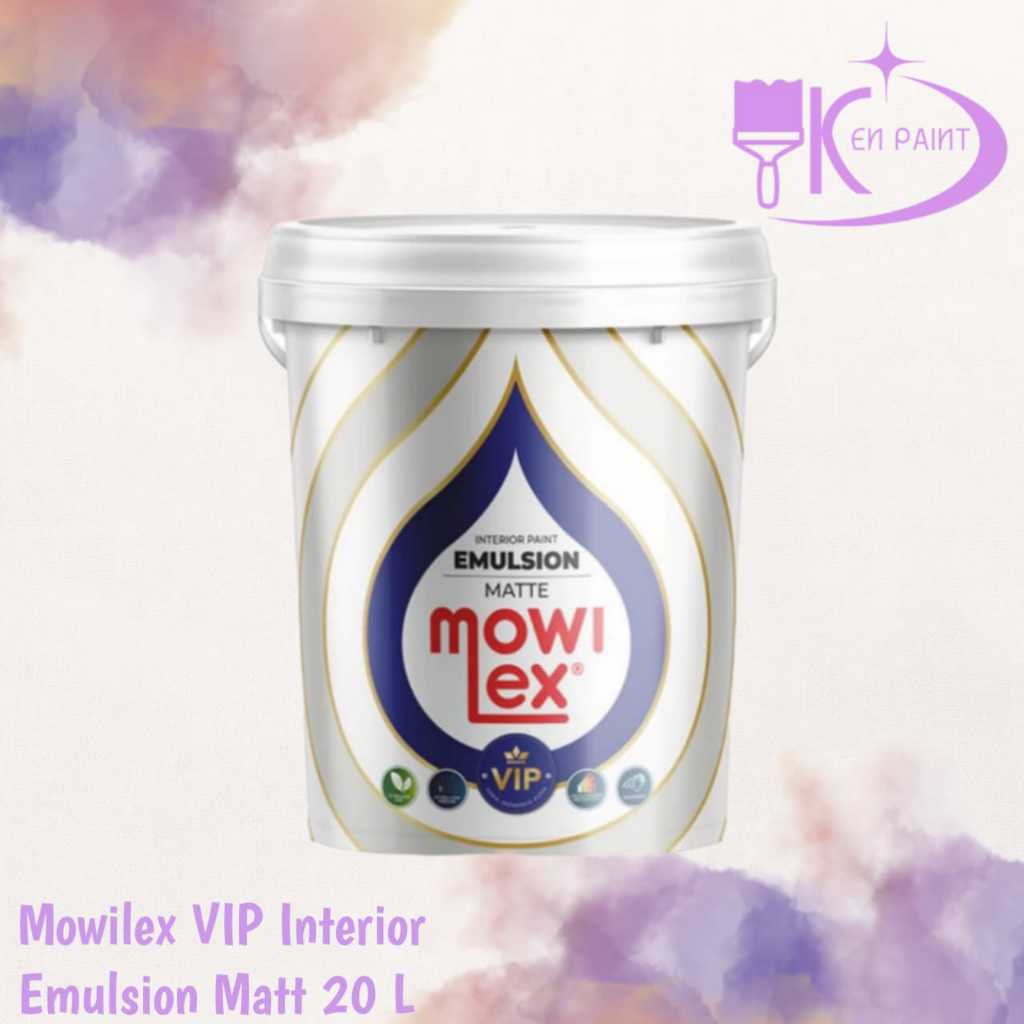 Mowilex Emulsion VIP Neutral Color Cat Tembok 20 Liter (White Variant)