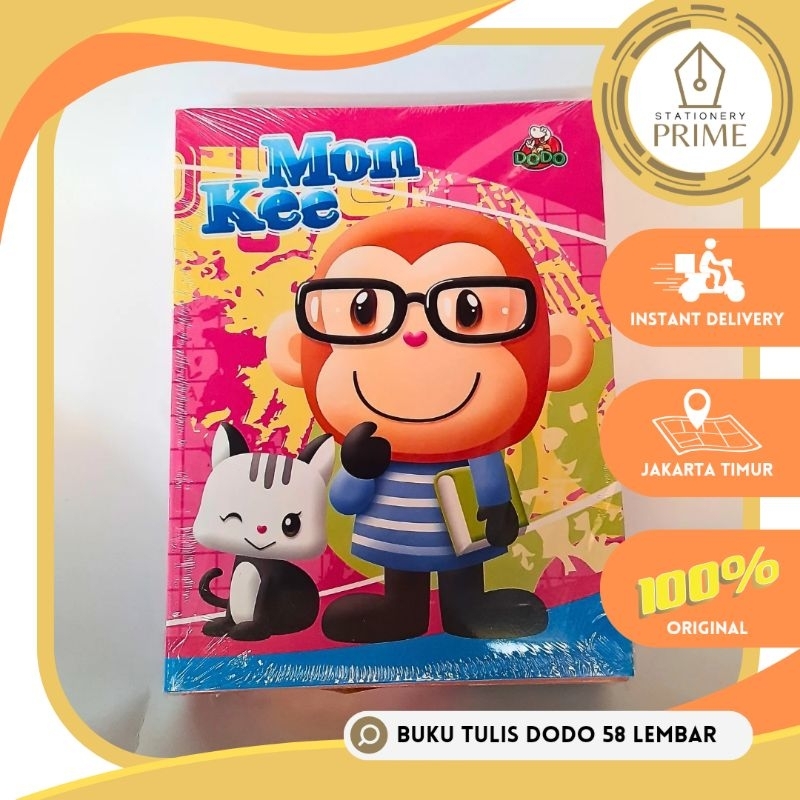 

Buku Tulis DODO 58 Lembar by SiDU ( 1 Pak isi 10 Buku )