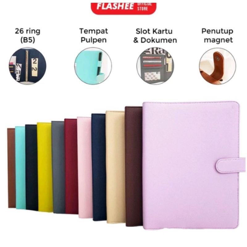 

Binder polos eksklusif B5 26 ring agenda B5 polos 26 ring FLASHEE