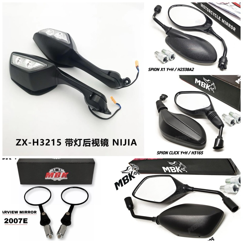Spion Motor Standar Click125 160 PCX150 Ninja150 Z125 Filano Jalu