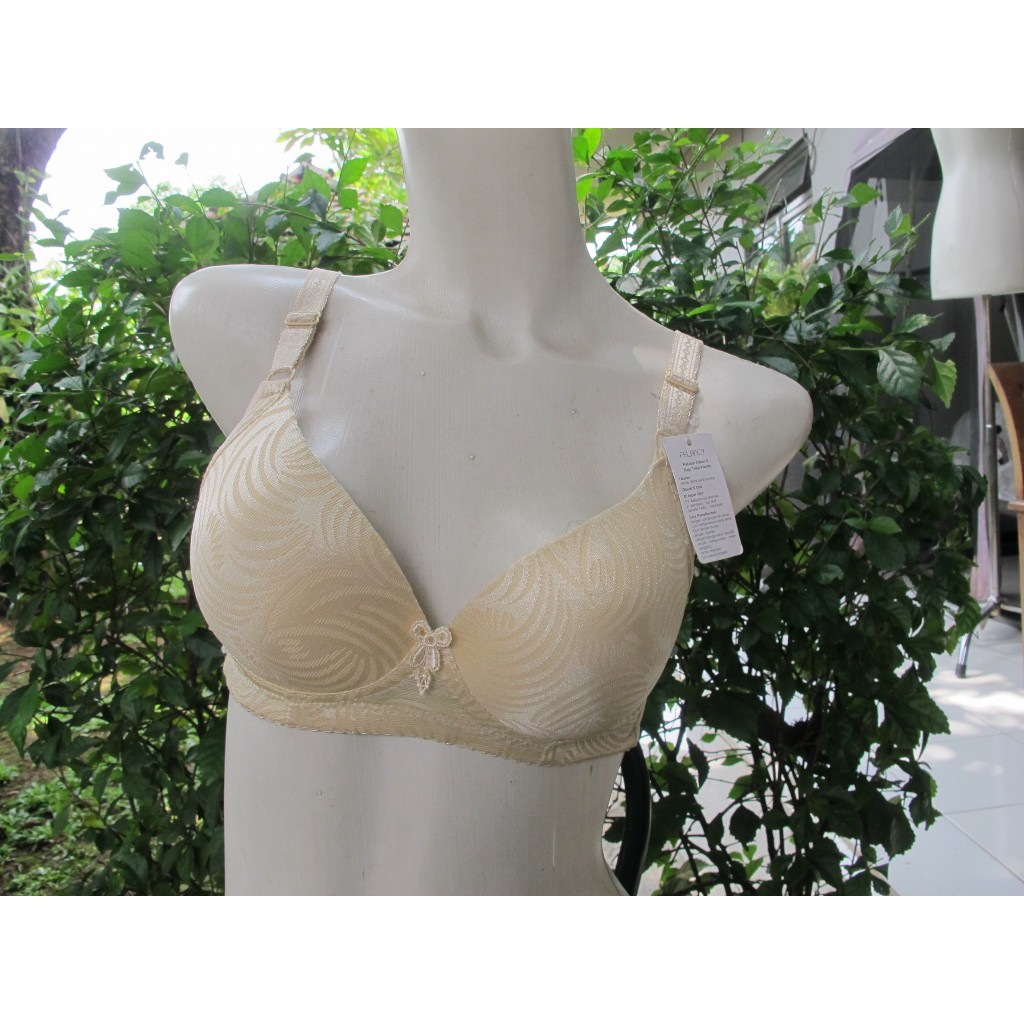 BRA FELANCY 100 WIREFREE TANPA KAWAT BUSA TIPIS BRN SIZE 32B (B70)
