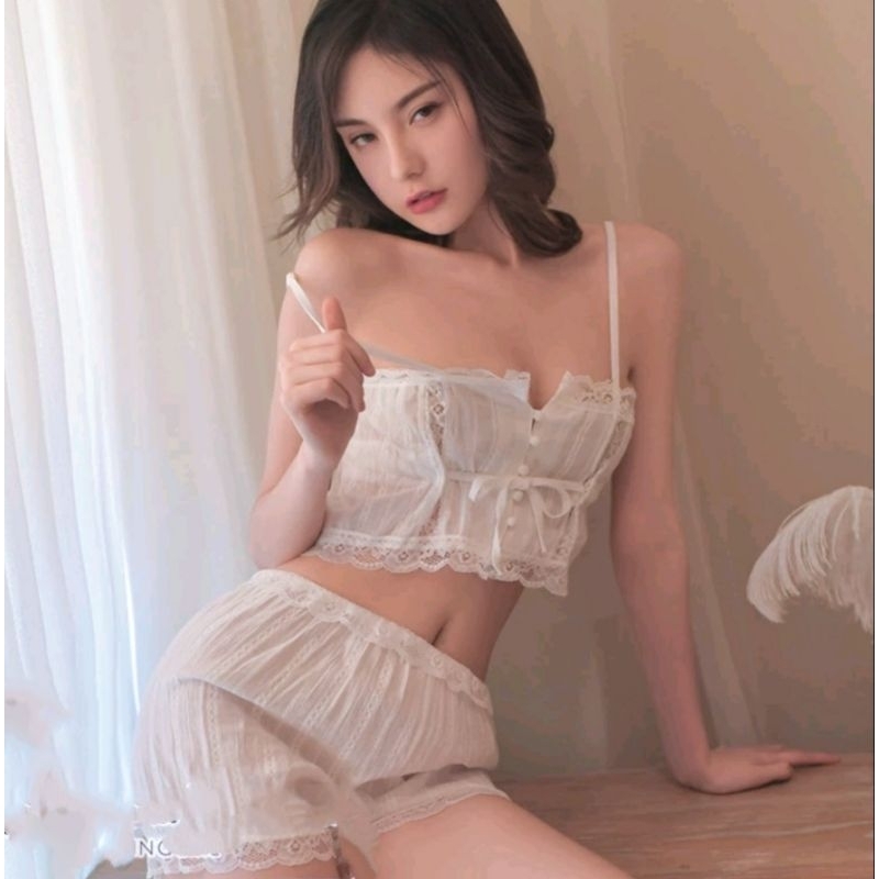 Lingerie Sexy Setelan Celana Pendek Premium Import